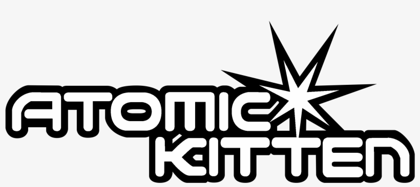 Atomic Kitten Logo Black And White - Atomic Kitten Whole Again Album Cover, transparent png #6008847