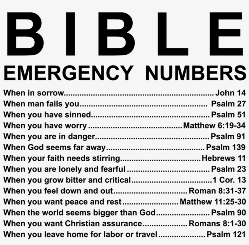 Black Bible Emergency Numbers Mug V2 ✞60% Off Today✞, transparent png #6008955