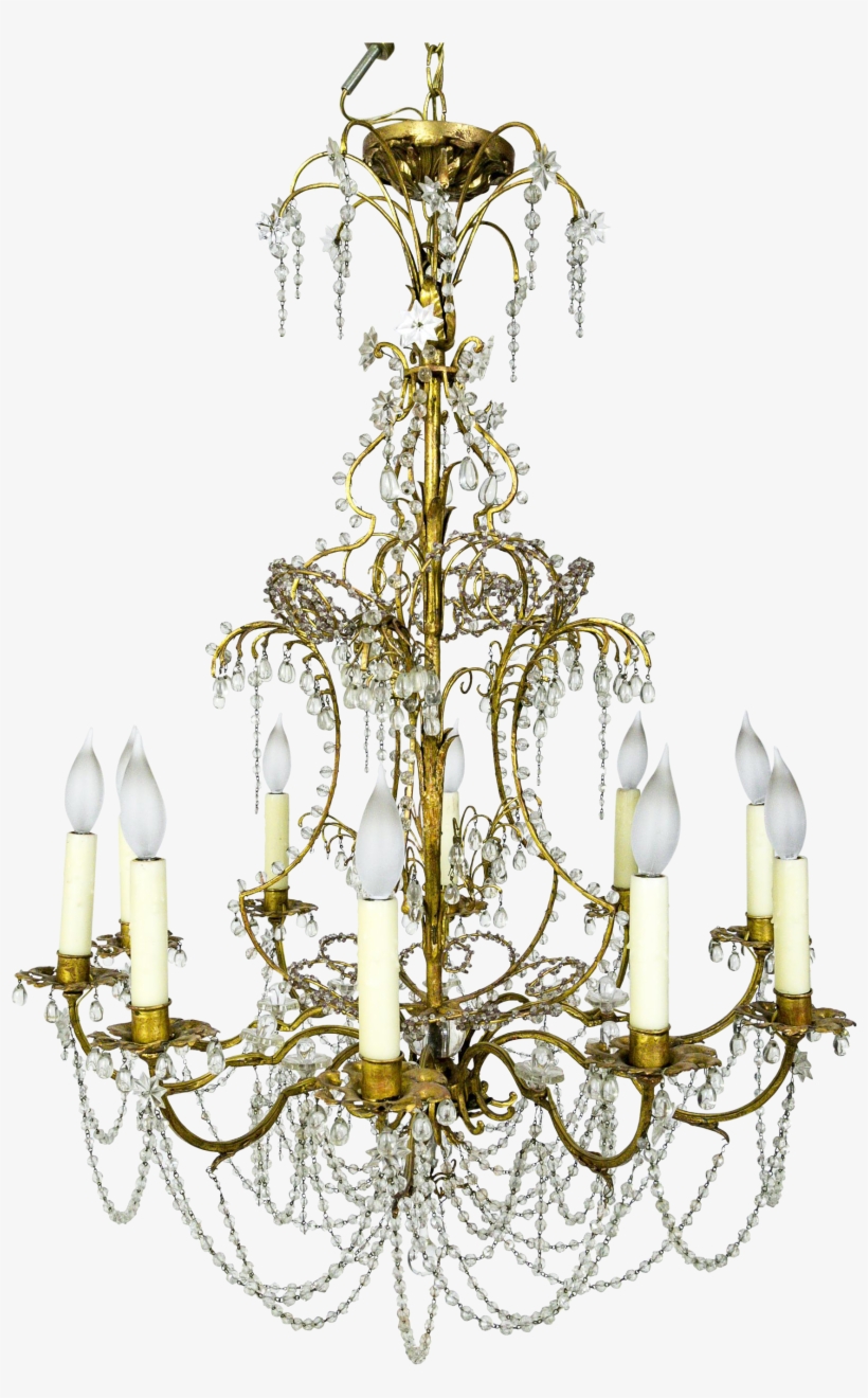 Full Size Of Crystal Beaded Pillar Candle Holder Goblet - Classic Chandelier, transparent png #6009400