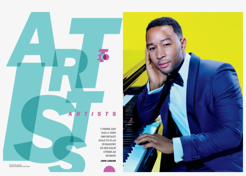 Time 100 Artists - John Legend, transparent png #6010246
