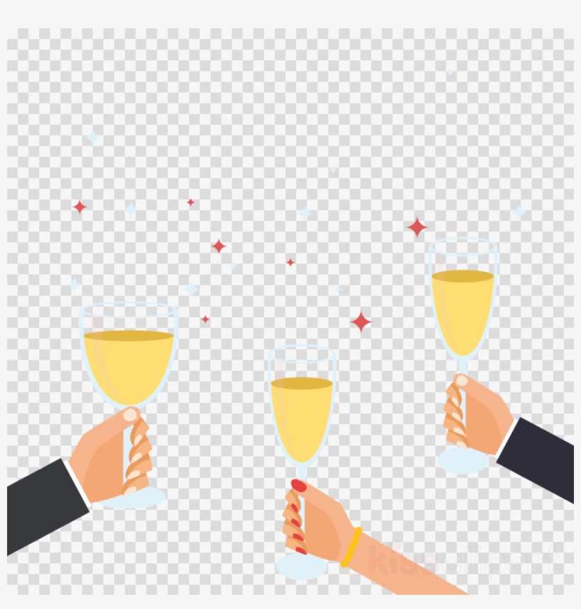 Toast Clipart Champagne Wine Glass Toast Clip Art Free Transparent