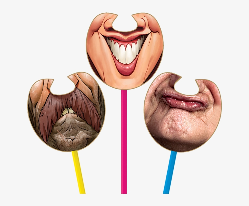 Expression Straws - Tongue, transparent png #6010567