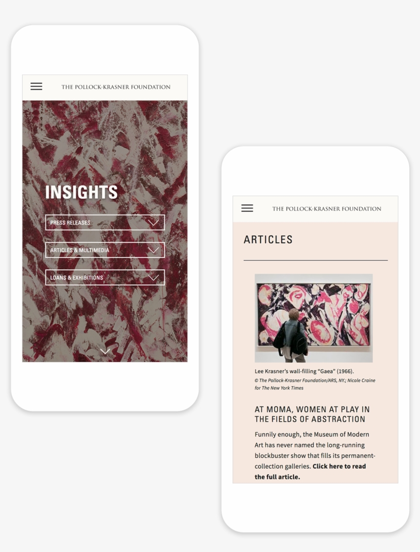 2 Responsible Mobile Page Designs Showing The Insights - Design, transparent png #6010573