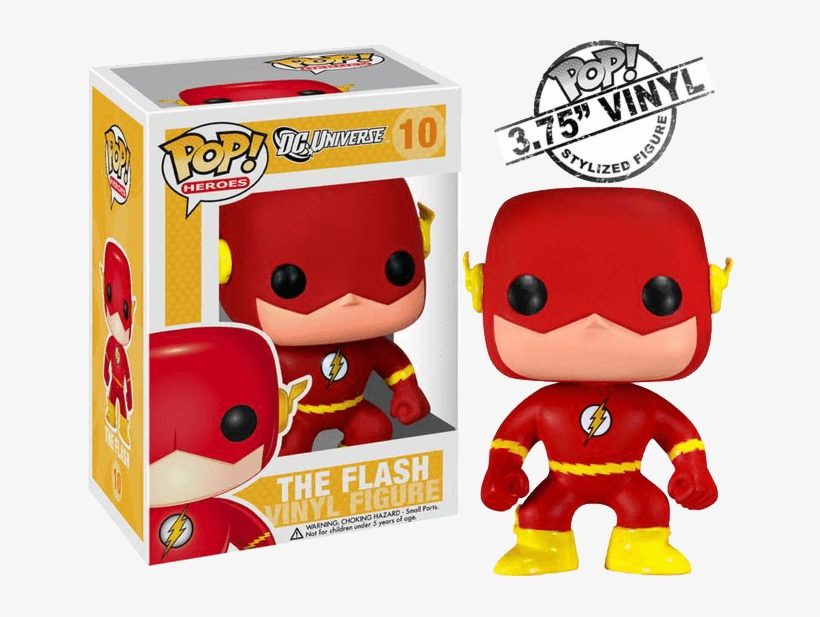 Pop Vinyl Figure - Pop Heroes Flash, transparent png #6010637