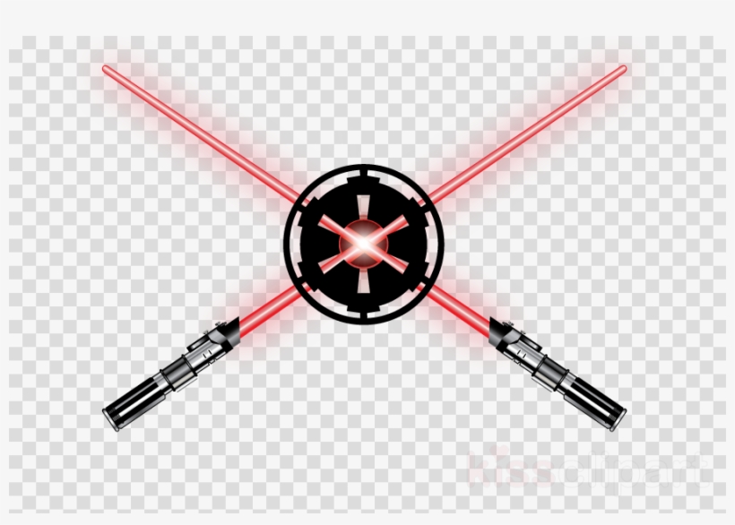 Stickerlove Galactic Empire Symbol Removable Wall Sticker - Star Wars Symbols Sabers, transparent png #6011052