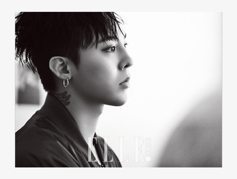 Big Bang′s G-dragon Models A Variety Of Looks For ′elle′ - G Dragon Side View, transparent png #6011186