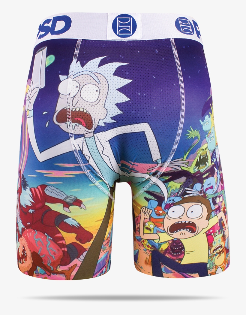 Official Rick And Morty Mashup Men's Boxer Briefs - Psd Underwear Rick And Morty, transparent png #6011252