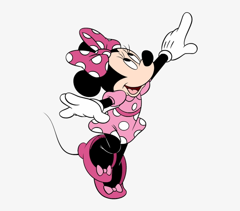 Wordpress Logo Clipart Minnie Mouse - Minnie And Mickey Mouse Pointing, transparent png #6011391