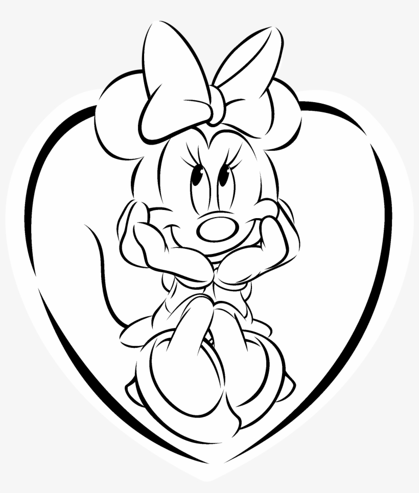 Minnie Mouse Logo Black And White - Minnie Mouse, transparent png #6011641