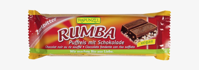 Order Online - Rapunzel Rumba Puffed Rice Bar Milk Chocolate, 50g, transparent png #6011907