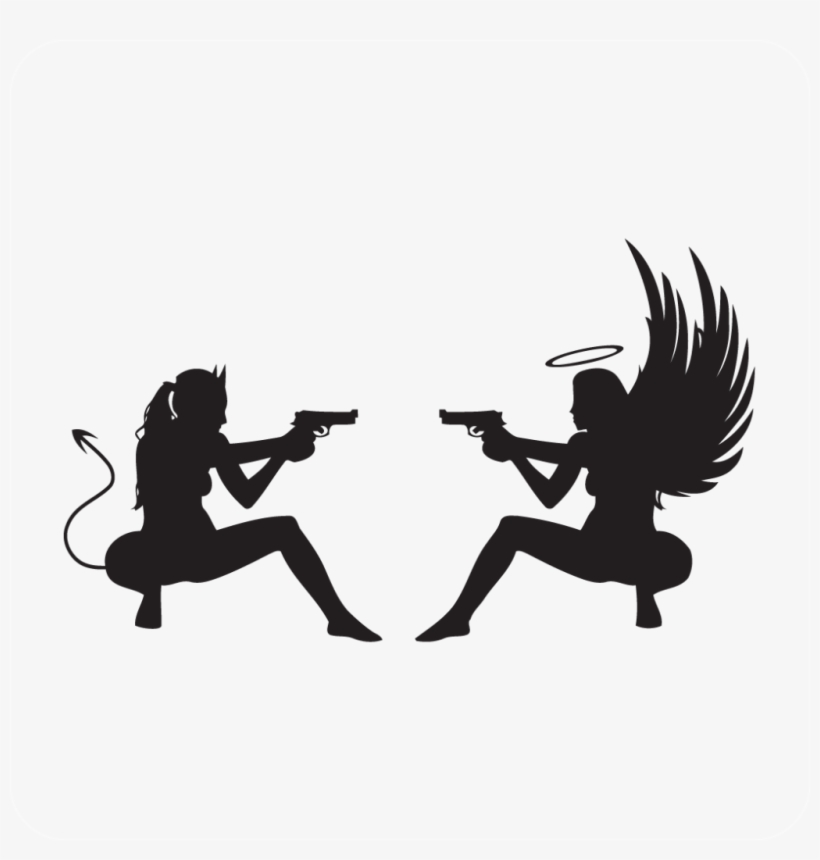 Angel And Devil Gun, transparent png #6012030