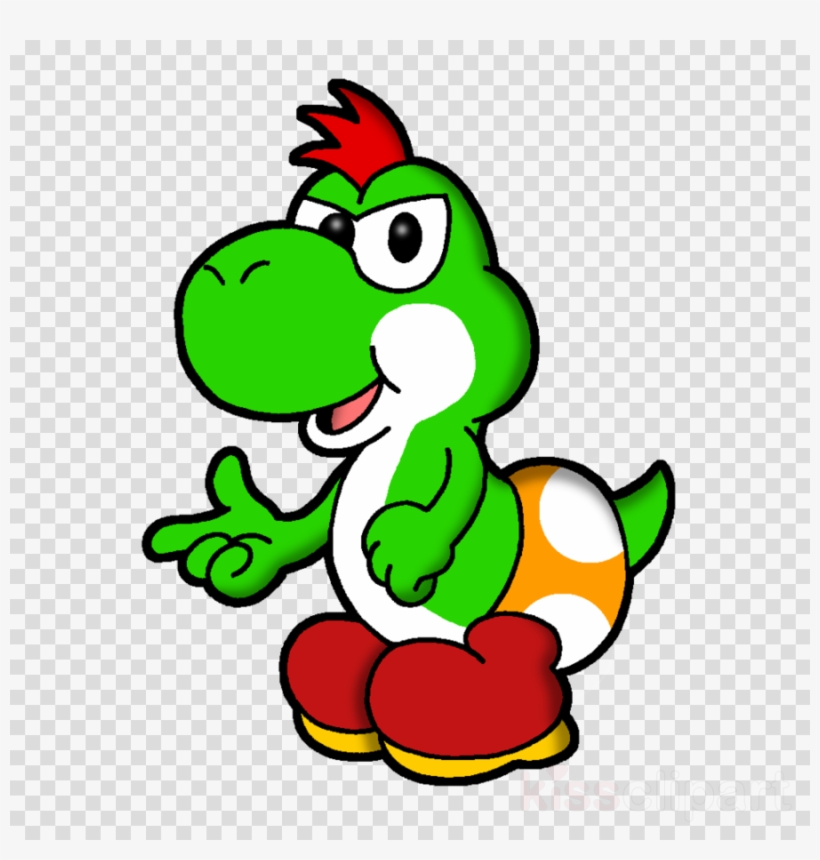 Download Paper Mario The Thousand Year Door Link Yoshi - Paper Mario 2 Baby Yoshi, transparent png #6012447