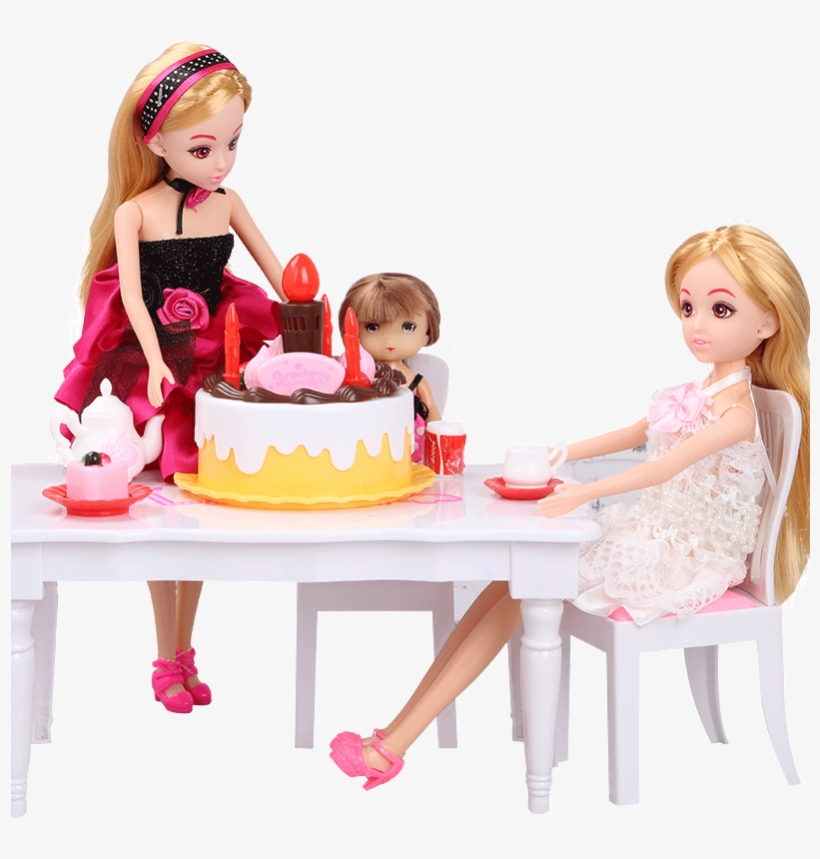 Le Jier Barbie Princess Set Gift Box Barbie House Birthday - Doll, transparent png #6013121