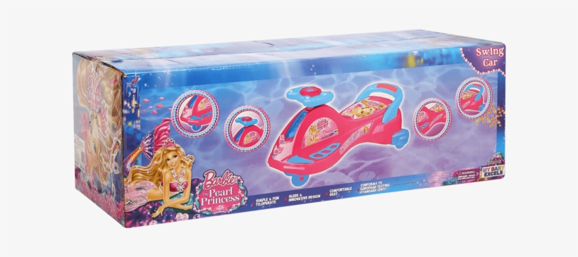 Girls Barbie Princess Swing Car - Box, transparent png #6013565