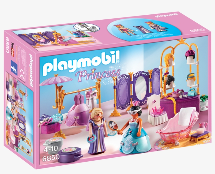Playmobil - Playmobil 6850 Princess Dressing Room Salon Playset., transparent png #6013821