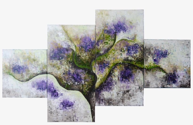 "zen" Beautiful Acrylic Painting By Contemporary Artist - Wisteria, transparent png #6013961