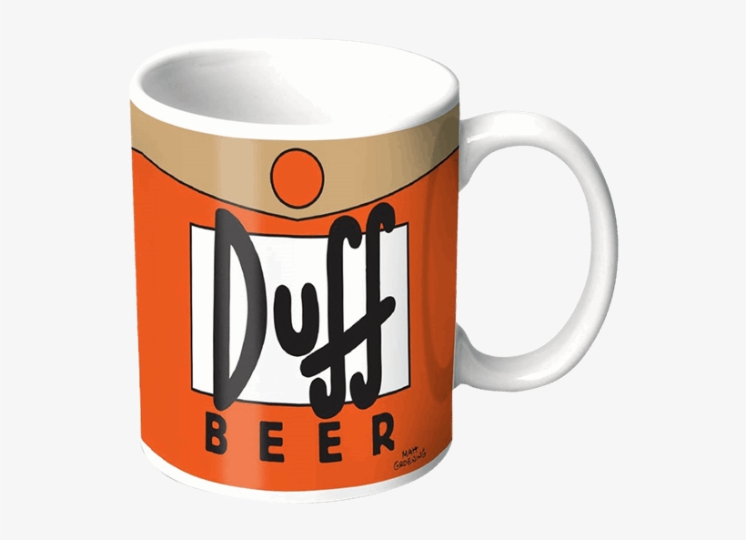 1 Of - Simpsons: Duff Beer Can - Mug, transparent png #6015183