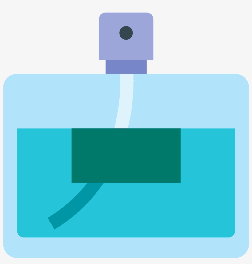 It's A Basic Logo Of A Glass, Rectangular Shaped Perfume - Perfumes Iconos Png, transparent png #6015188