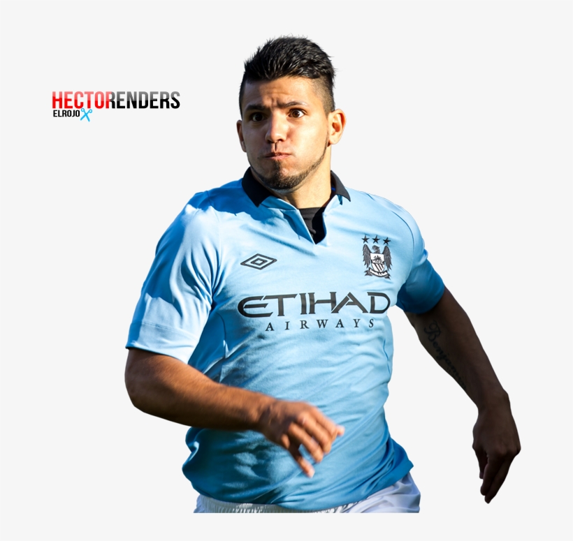 Photo Aguero - Manchester City F.c. Kit Lunch Bag, transparent png #6015874