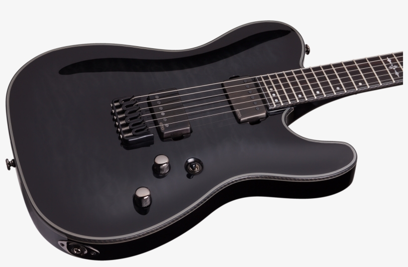 Schecter E-gitarre Hellraiser Hybrid Pt Trans Black - Schecter Stealth C 1 Sbk, transparent png #6017283