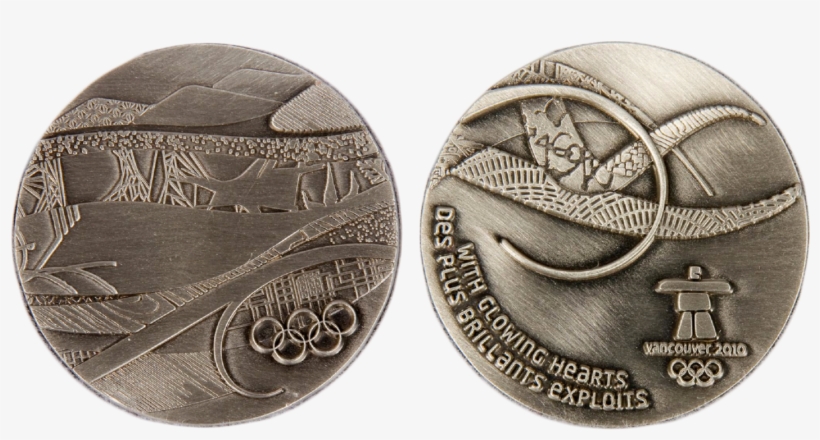 2010 Winter Olympics Vancouver Participation Medal - 2010 Winter Olympics, transparent png #6017407