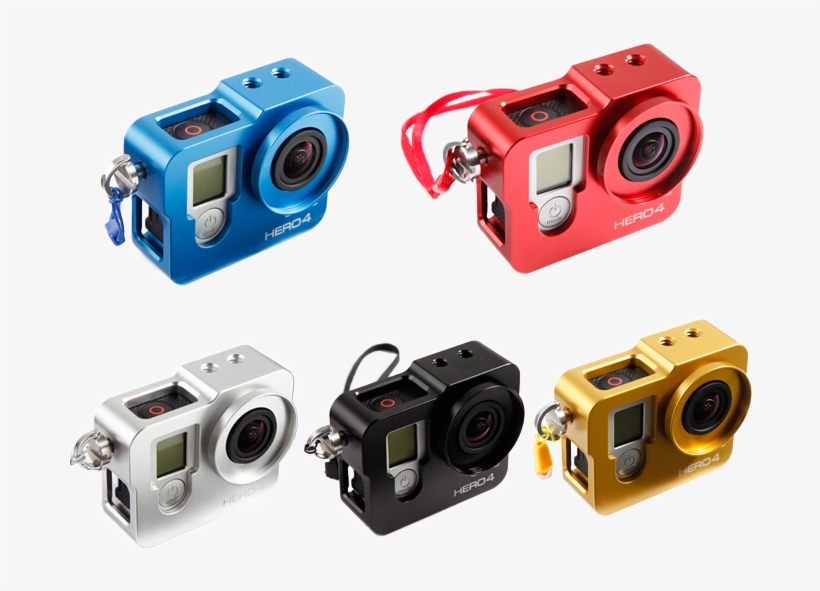 Aluminium Protective Housing For Gopro Hero 3 /4 - Case Gopro Hero 4, transparent png #6018697