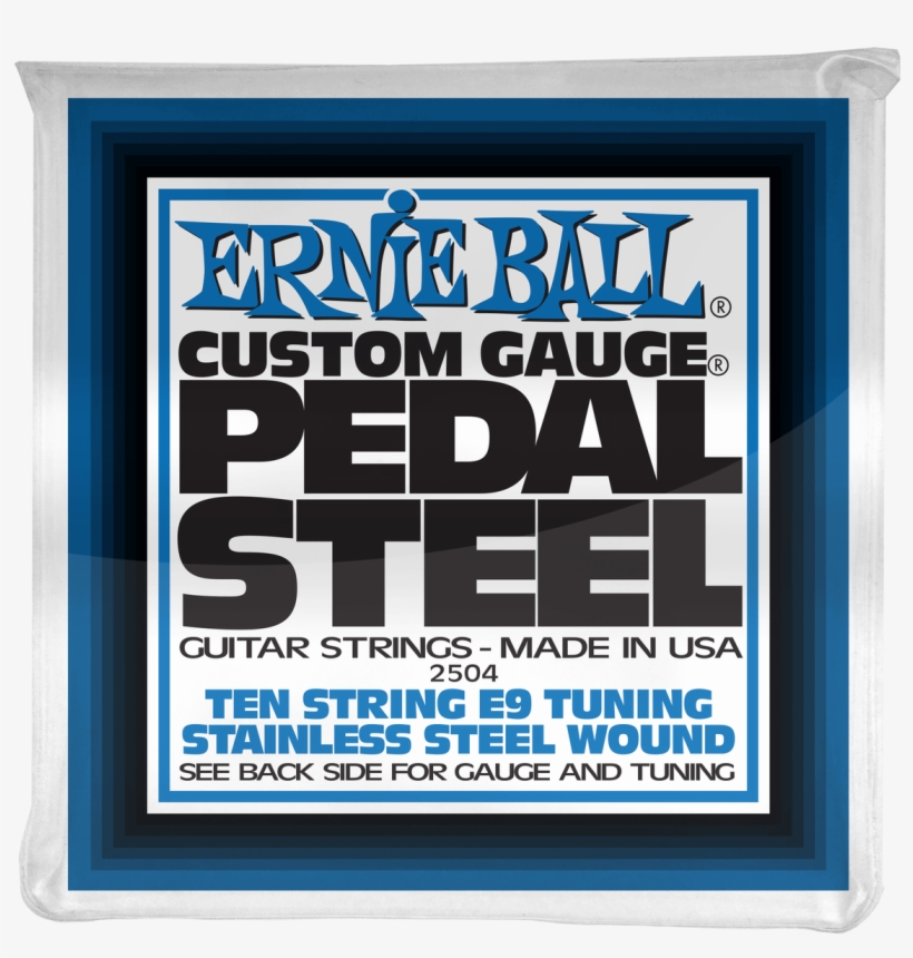 Ernie Ball Pedal Steel 10-string E9 Tuning Stainless - Ernie Ball 2504 Electric Guitar Strings Pedal Steel, transparent png #6018946