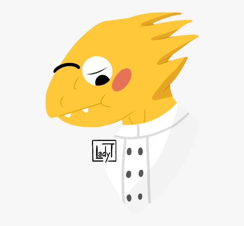 Undertale - Alphys - Cartoon, transparent png #6022018