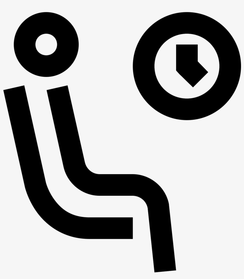 This Icon Features A Man Sitting In A Chair Under A - Icon, transparent png #6022640