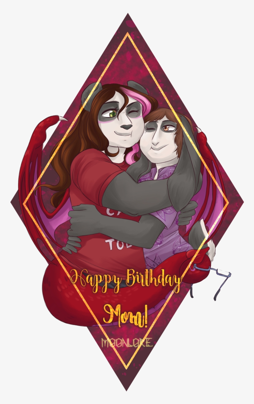happy birthday mom poster
