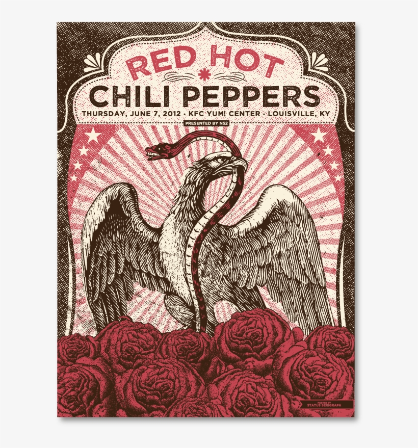 Red Hot Chili Peppers - Symbol Of Mexico Nsymbol On The Coat Of Arms Ed Canvas, transparent png #6024565