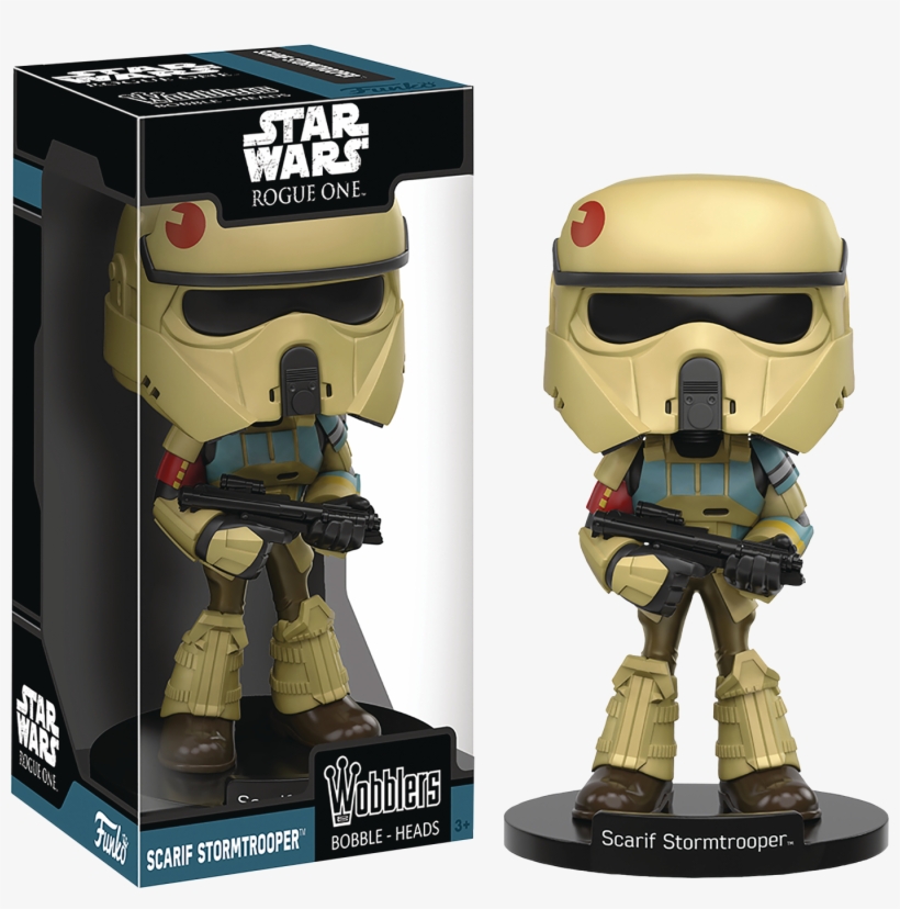 Funko Wobblers Star Wars Rogue One Scarif Stormtrooper, transparent png #6025098