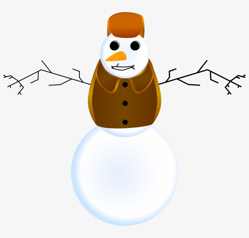 Snowman In Clothes, transparent png #6026131