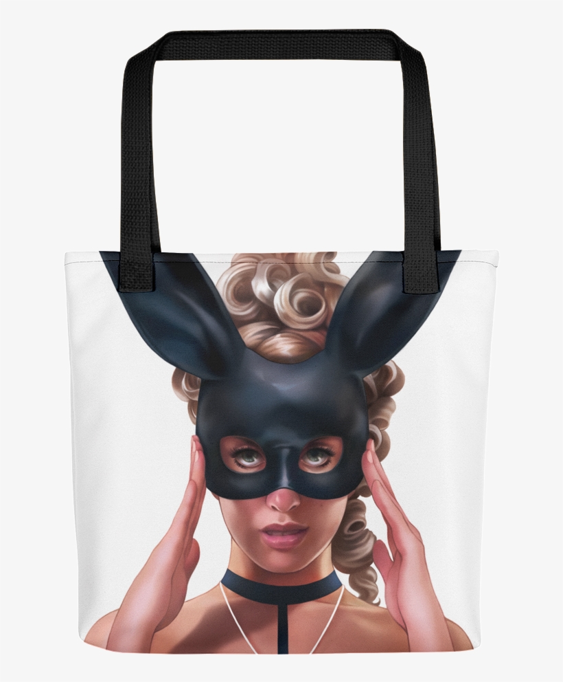 Tote Bag With Pi-up Bunny Girl - Tote Bag, transparent png #6026417