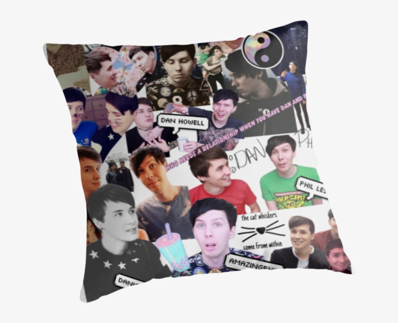 Danisnotonfire And Amazingphil Collage By Pastelkitten - Duvet, transparent png #6026595
