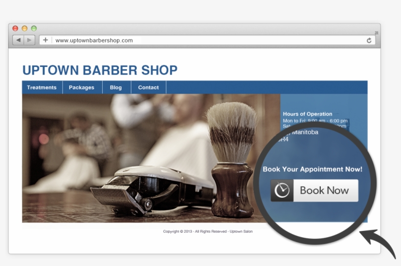Web Based Barber Appointment Booking Software - Book Now On Website, transparent png #6027247