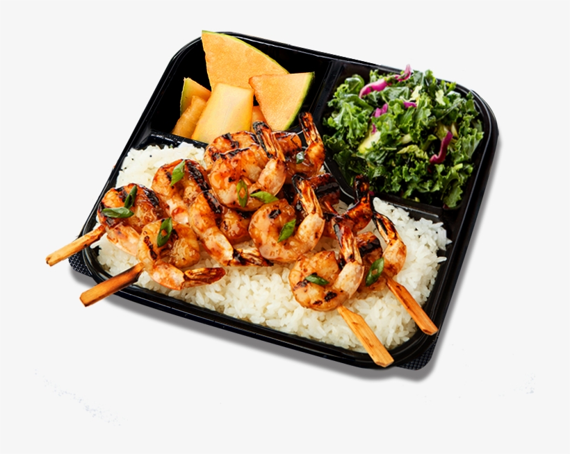 Grilled Skewered Shrimp - Waba Grill Salmon Plate, transparent png #6027432