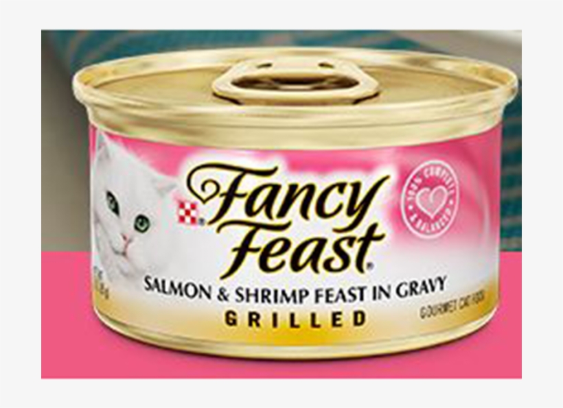 Fancy Feast Grilled Salmon & Shrimp Canned Cat Food - Tuna Feast In Gravy Fancy Feast, transparent png #6027706