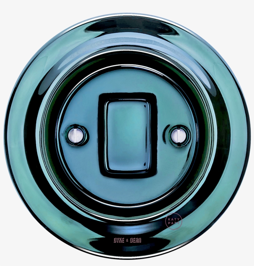 Porcelain Wall Switch Dark Blue Fat Button, transparent png #6028409