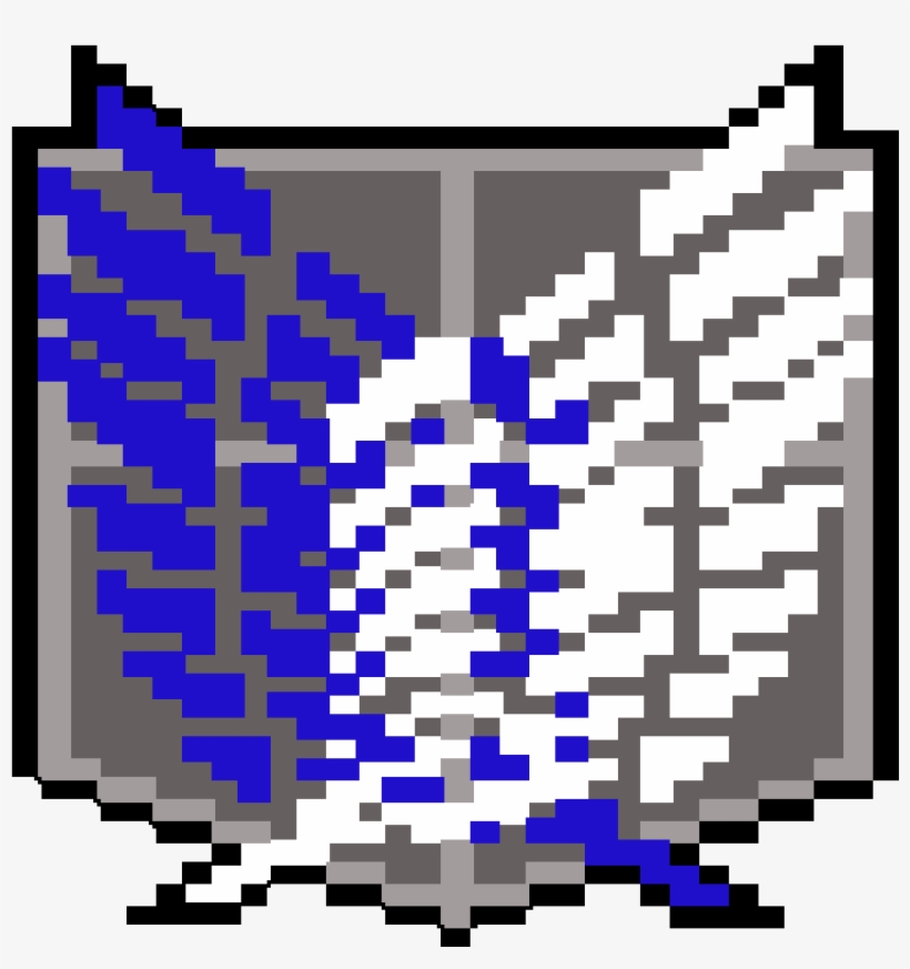 Wings Of Freedom - Perler Bead Pattern Attack On Titan, transparent png #6028819