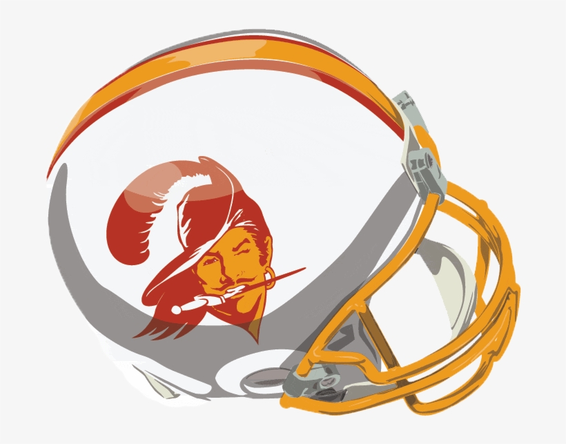Lions Bucs - Tampa Bay Buccaneers Orange Helmet, transparent png #6031540