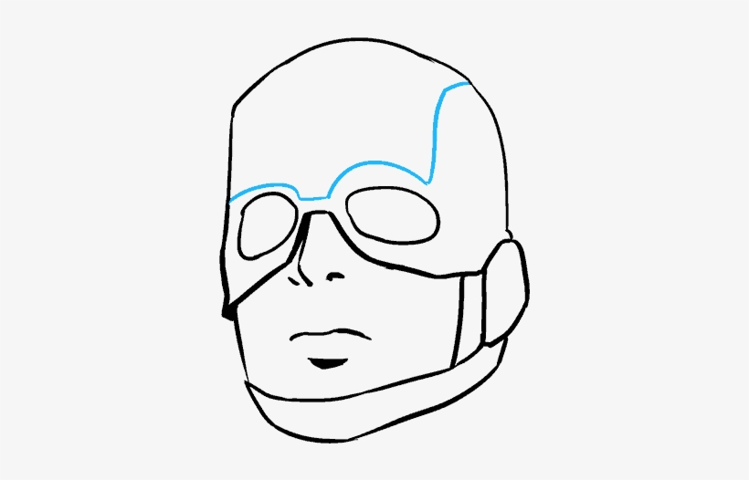 How To Draw Captain America - Easy To Draw Captain America, transparent png #6031825