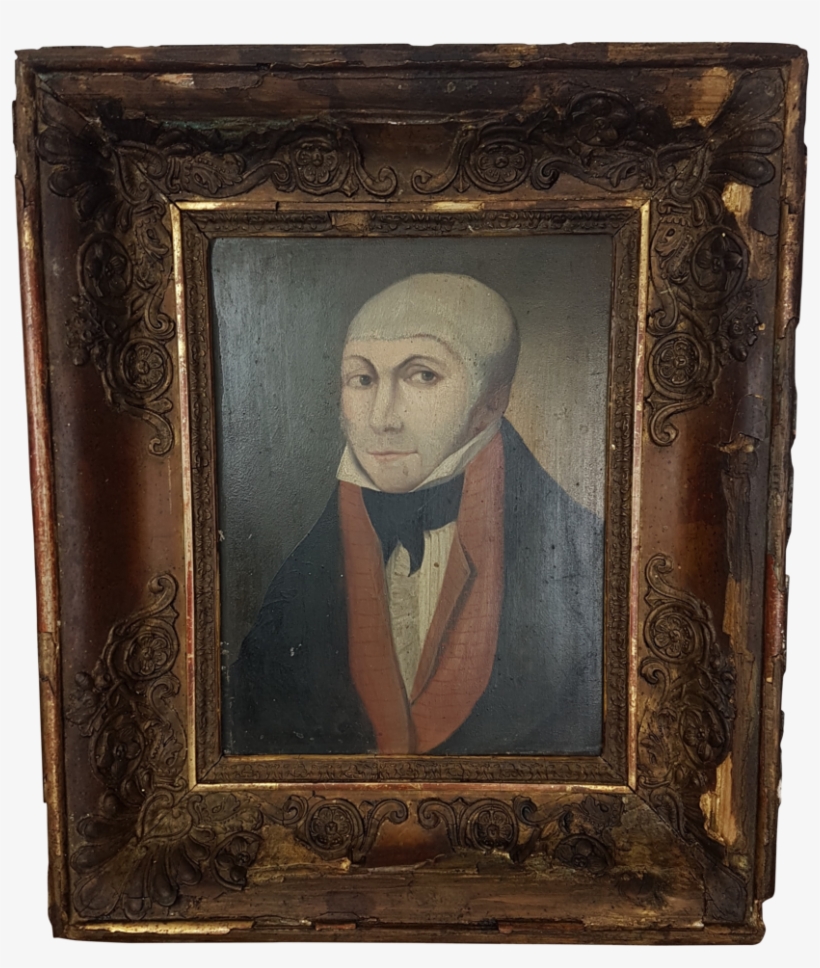 Oil On Board Of Man In Skull Cap In Original Frame - Picture Frame, transparent png #6031951