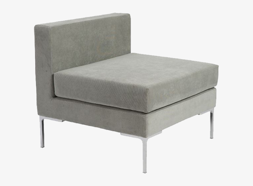 Monaco Grey Armless Chair, transparent png #6032247