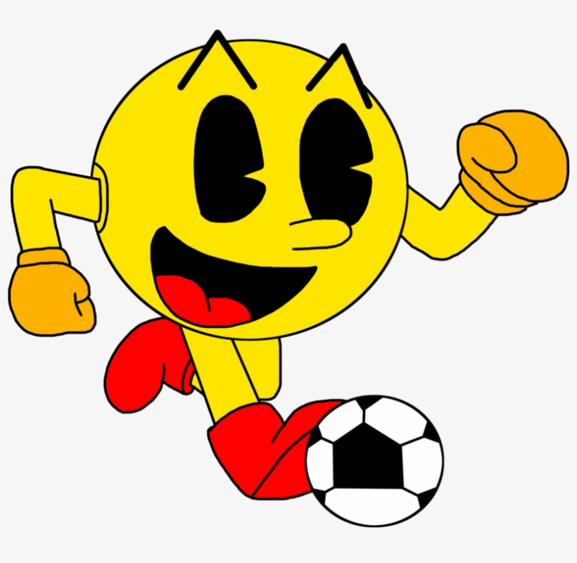 Smiling Faces - Pac Man Soccer Ball, transparent png #6032371