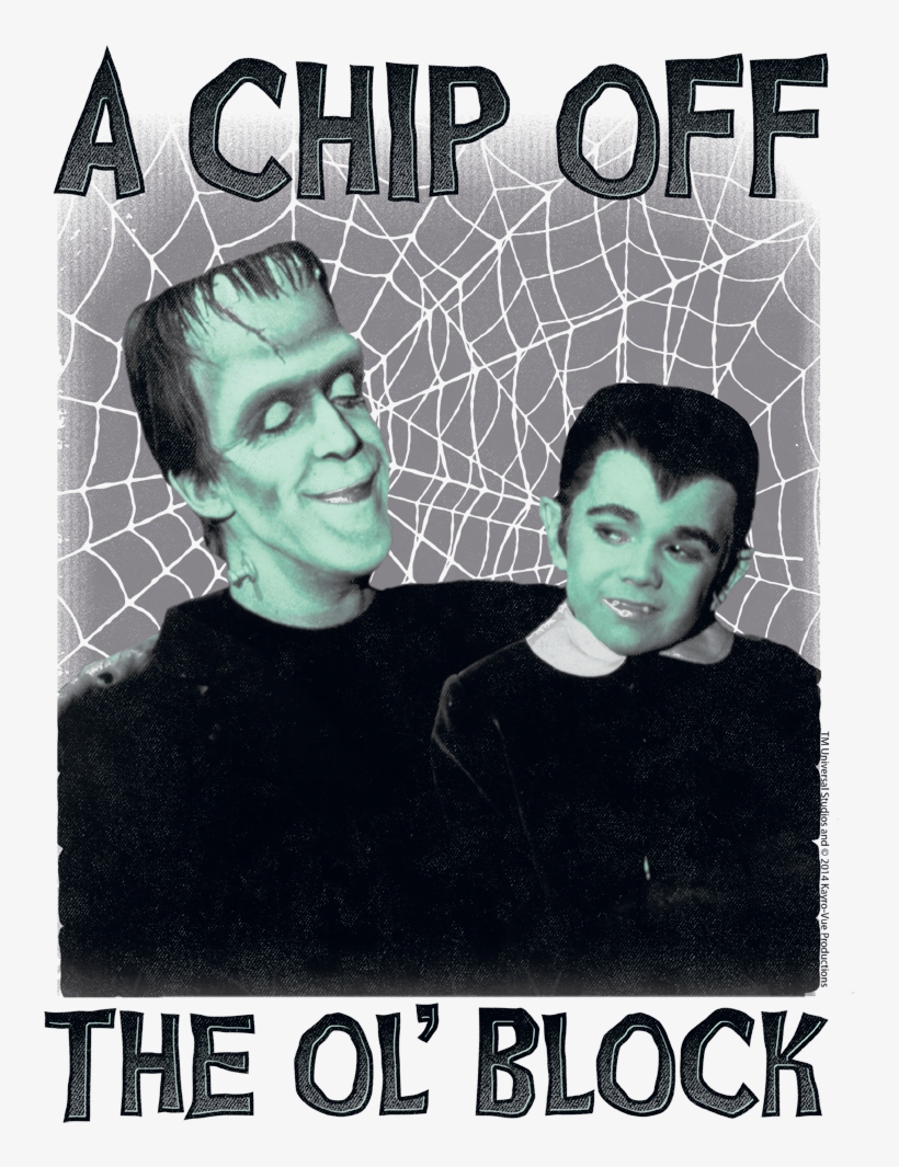 The Munsters Chip Juniors T-shirt - Munsters Chip Big Boys Shirt Nbc908-yt-2, transparent png #6034629