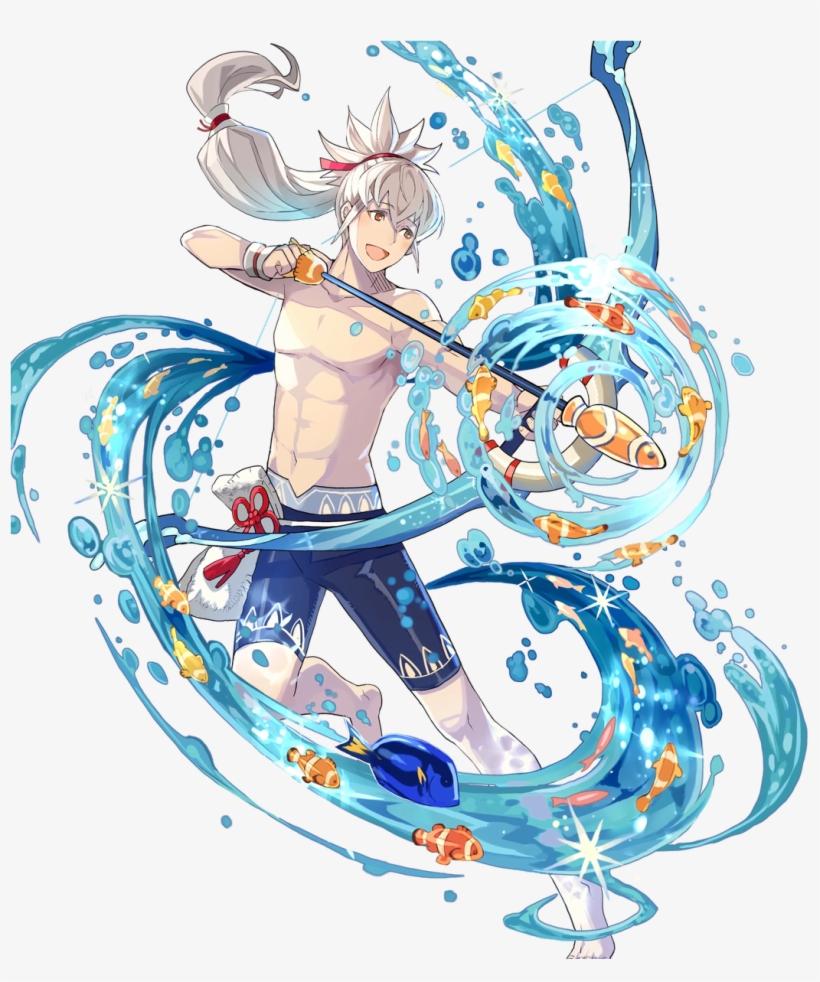 Anime, Fire Emblem If, Fire Emblem Heroes, Takumi - Fire Emblem Heroes Summer Takumi, transparent png #6035501