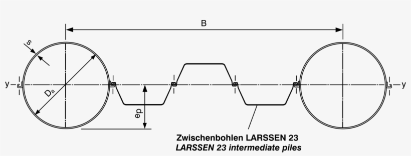 Autocad File - Larssen 603, transparent png #6036673