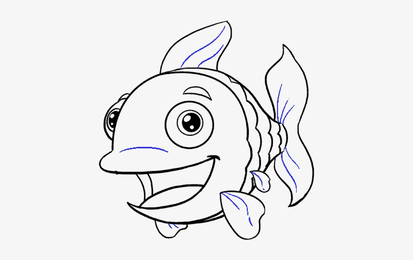 How To Draw Cartoon Fish, transparent png #6036932
