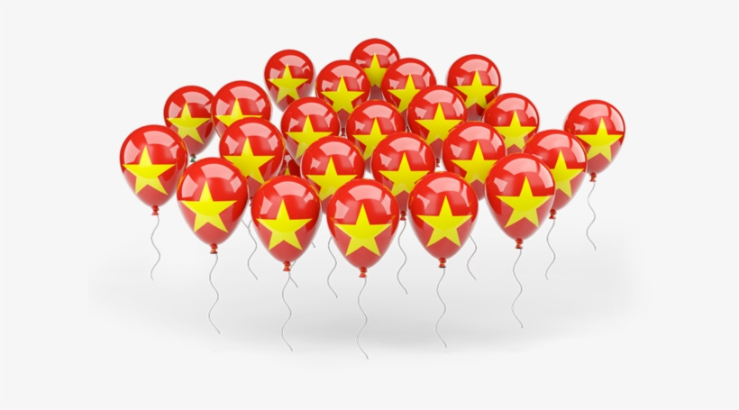 Illustration Of Flag Of Vietnam - Hong Kong Flag Balloons, transparent png #6036934